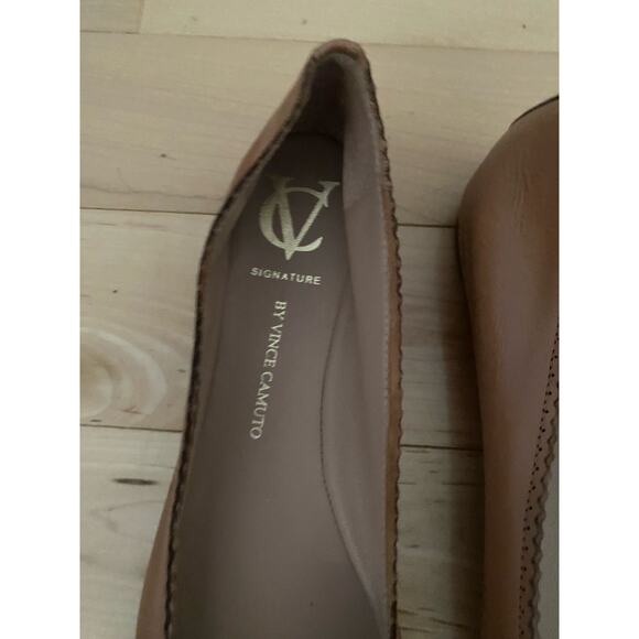 VC Signature Vince Camuto Leather Ballet Flats Size 8 - Picture 3 of 6